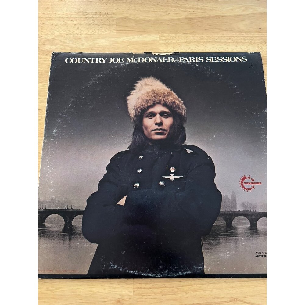Country Joe McDonald "Paris Sessions" Vinyl Record Album 1973 VSD-79328-B